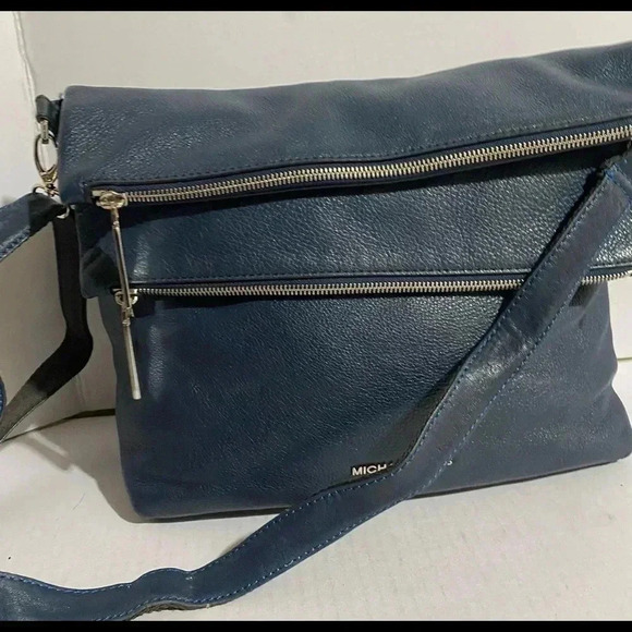 Michael kors navy blue leather satchel handbag - Picture 9 of 16